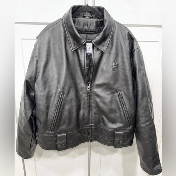 Taylor's Leatherwear Black Jacket 2XL - Picture 1 of 5